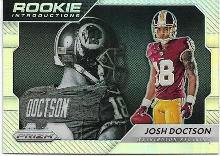 2016 PRIZM JOSH DOCTSON ROOKIE INTRODUCTIONS REFRACTOR ROOKIE CARD