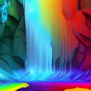 Listia Digital Collectible: Colorful Waterfall