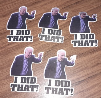 5 Joe Biden I Did That Stickers Funny LGB