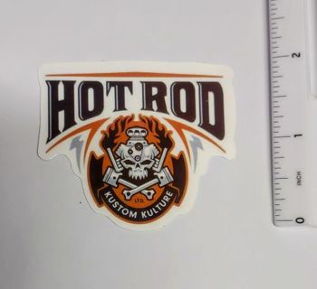Hot Rod Vinyl Decal Sticker - Laptop - Scrapbook - Crafts