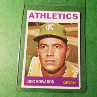 1964 - TOPPS BASEBALL CARD NO. 174 - DOC EDWARDS - A'S