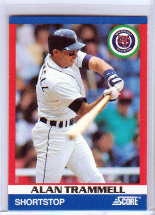 Alan Trammel,1991 Score Card #63, Detroit Tigers, Hall of Famer, (L3