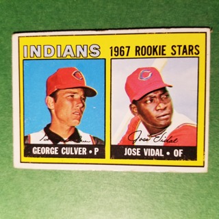 1967 - TOPPS BASEBALL CARD NO. 499 - 1967 ROOKIE STARS - INDIANS - EXMT/NRMT/MT. - READ