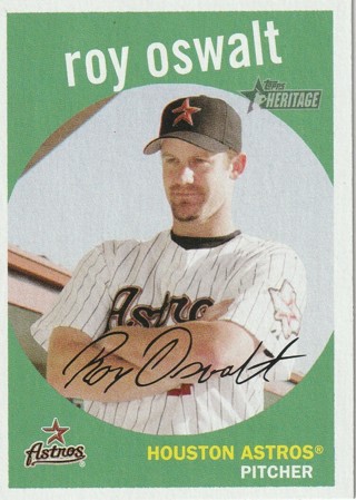 ROY OSWALT 2008 TOPPS HERITAGE BASEBALL CARD # 235 