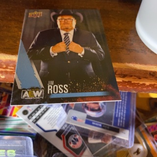 2021 upper deck first edition aew Jim Ross wrestling card 