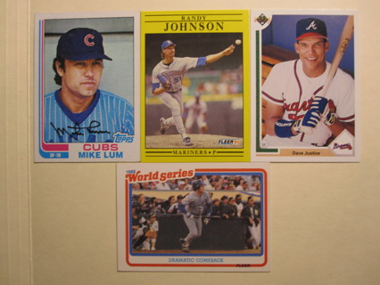 Baseball Lot #46: Johnson, Justice, WS + vintage