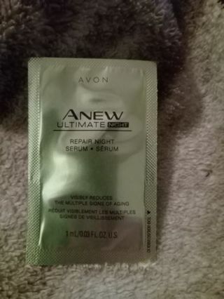 ANEW night serums wrinkle creame sample