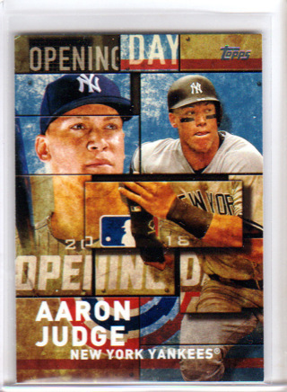 Aaron Judge, 2018 Opening Day Card #OD-22, New York Yankees, (L4