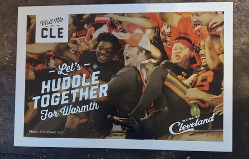 Let's Huddle Together Postcard 