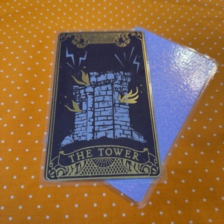 Tarot Bookmark with Glittered Back (Laminated) 