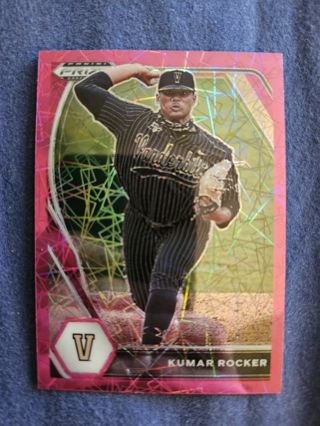 2021 Panini Prizm Draft Picks Pink Velocity Prizm Kumar Rocker