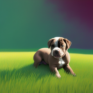 Listia Digital Collectible: American Pit Bull Terrier Puppy