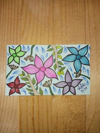 Floral Art Card | 3" x 5"