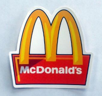 McDonalds Vinyl Sticker