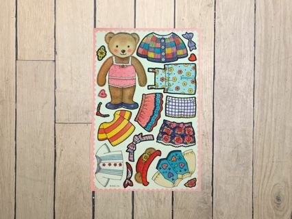 Vintage Stickers: Teddy Bear