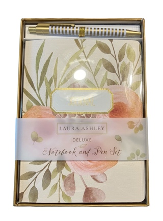 ~ Laura Ashley Deluxe Notebook/Journal and Stylish Pen Set ~ Brand New ~ Gift Ready ~