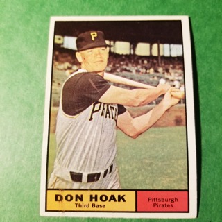 1961 - TOPPS BASEBALL CARD NO. 230 - DON HOAK - PIRATES