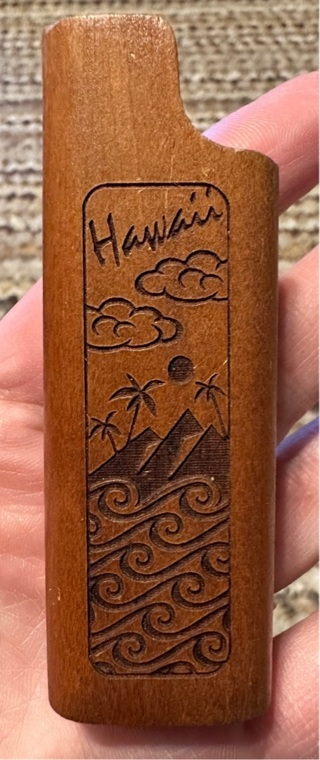 Bamboo Lighter Case Wayne Carver Woodland Lighters Hawaii