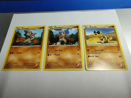 Pokemon Black and White 2011 Ground Cards