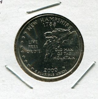 2000 P New Hampshire State Quarter-B.U.