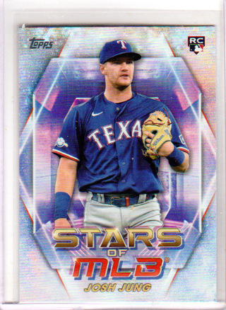 Josh Jung, 2023 Topps Stars of MLB ROOKIE Card #SMLB-56, Texas Rangers, (L6