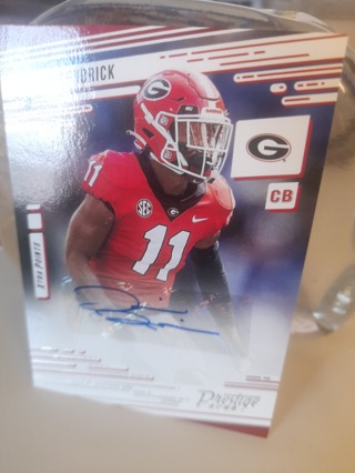 2022 Autograph Derion Kendrick Georgia Bulldogs/ Rams