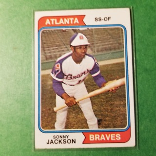 1974 - TOPPS BASEBALL CARD NO. 591 - SONNY JACKSON - BRAVES - NRMT+