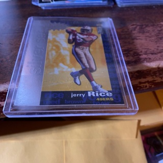 1995 upper deck coll you card the game silver set Jerry rice football card 