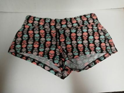 NOBO Skull Face Polyester Girls Shorts Underwear M (7-9) CUTE