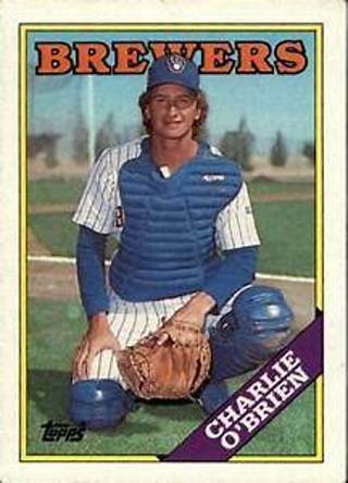 Charlie O'Brien 1988 Topps Milwaukee Brewers