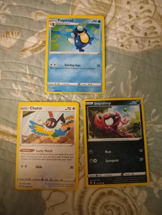 POKEMON REBEL CLASH 3 card lot