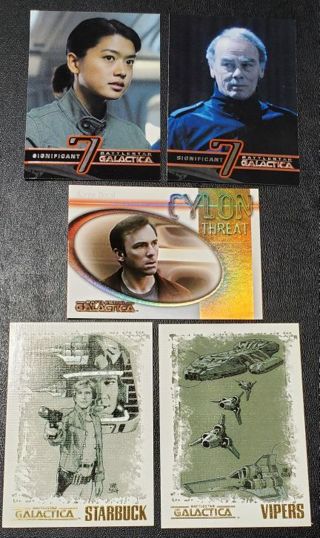 5 Battlestar Galactica Cards