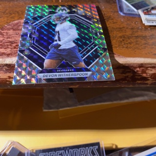 2023 panini prizm mosaic camo Devon Witherspoon rookie football card 