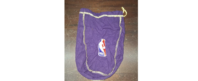 NBA CROWN ROYAL Drawstring Velvet Liquor Bag, Real Collectible
