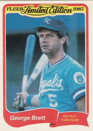 1985 Fleer Limited Edition George Brett #4 Royals Baseball Card