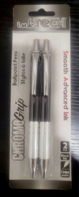 Brand New Ballpoint Pens (InkTech), Chrome Grip