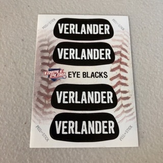 2013 Panini Triple Play - Eye Blacks #8 Justin Verlander