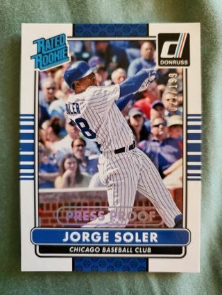 2015 Donruss Press Proof Silver Rated Rookie Jorge Soler