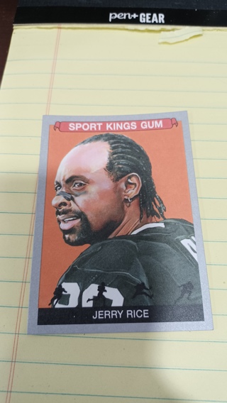 Sport Kings Gum Series 4 Jerry Rice Gray border