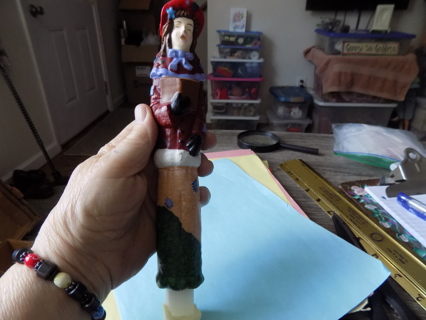 New Never lit 10 inch Victorian lady caroler taper candle