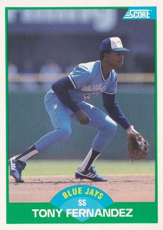 Tony Fernandez 1989 Score Toronto Blue Jays