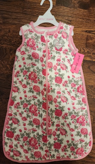 NEW - Betsy Johnson - Pink Floral Swaddle Blanket - size 0/3 months