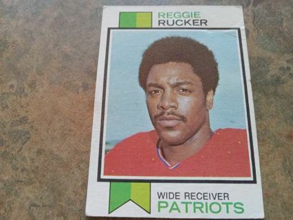 1973 TOPPS REGGIE RUCKER PATRIOTS FOOTBALL CARD# 517