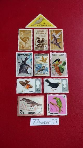 Bird stamps