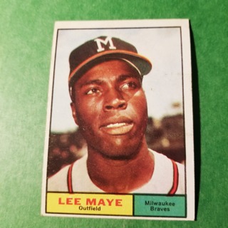 1961 - TOPPS BASEBALL CARD NO. 84 - LEE MAYE - BRAVES