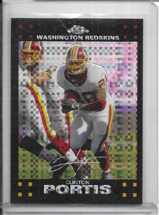 Clinton Portis 2007 Topps Chrome Xfractor #TC128