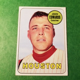  1969 - TOPPS BASEBALL CARD  NO. 186 - JOHN EDWARDS - HOUSTON