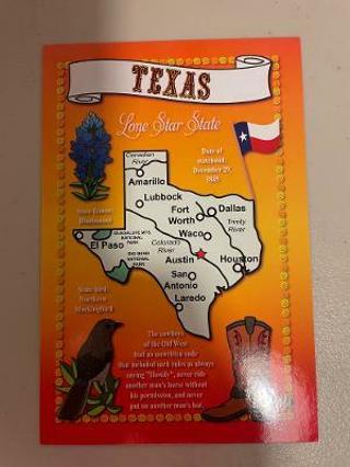 Texas State Postcard