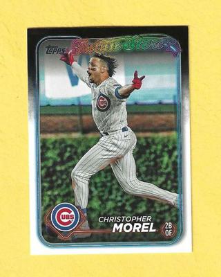 2 2024 Topps Series 1 Christopher Morel Cubs Rays Baseball Card