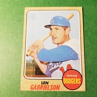 1968 - TOPPS BASEBALL CARD NO. 357 - LEN GABRIELSON - DODGERS